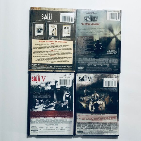 Saw 1-6 Horror DVD Lot - Picture 2 of 2